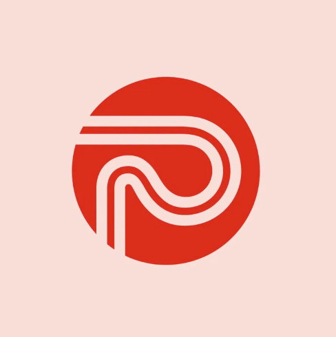 Einfaches Logo mit dem Buchstaben P in einem Kreis, als Beispiel für ein minimalistisches Instagram-Logo