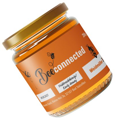 Mockup eines Honigglases - Label im Corporate Design